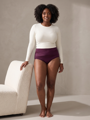 hellobelly Sculpt Brief purple campaign photograph